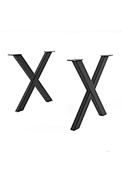 X Metal Kütük Kalın Profil Masa Ayağı 40x60 2 Adet