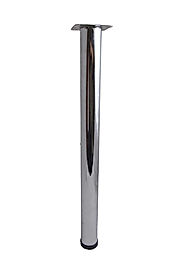 Krom Masa Ayağı - Tablalı Metal Ayak - Mutfak Masa Ayağı 71 Cm Tek Adet
