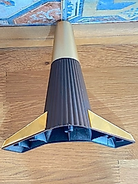 Şato Mobilya Ayağı Ceviz - Altın 16 cm