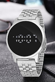 Erkrk Siyah Kol Saati Led Dokunmatik Ekran Bileklikli Saat ( Akıllı Saat Degğildir)
