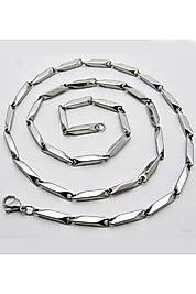 Erkek Çelik Kolye Küp Üçgen Model Zincir