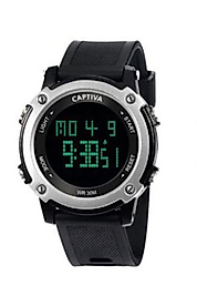 Captiva Digital 3 Atm Suya Dayanıklı Işıklı Alarmlı Kronometreli Takvimli Kol Saati