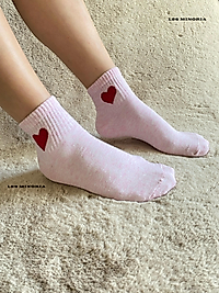6'lı Kalp Figürlü Pamuklu Kadın Çorap / LES MINORIA