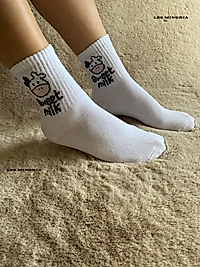 6'lı Milk Desenli Pamuklu Kadın Çorap / LES MINORIA