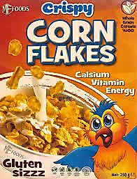 MF foods glutensiz crispy corn flakes 250 gr