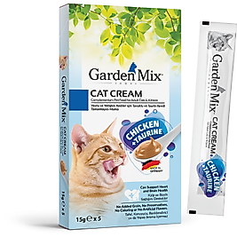 Garden Mıx Kedi Kreması Tavuk+taurin 15gr*5