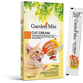 Garden Mıx Kedi Kreması Ördek+malt 15gr*5