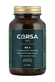 Corsa 365 No:4 Civanperçemi Sinameki Ve Bitkisel Ekstreler İçeren Takviye Edici Gıda