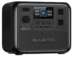 Bluetti AC70 Taşınabilir Güç Kaynağı │ 768Wh Kapasite - 1000W İnverter Çıkışı