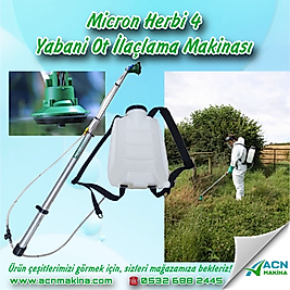Micron Herbi 4 Yabani Ot İlaçlama Makinası