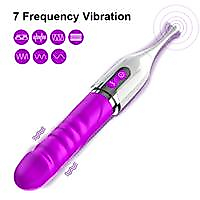 BDR-FCA448  Şarjlı Yeni Nesil Ultra Güçlü Titreşimli Klitoris Uyarıcı Çift Taraflı Kullanılabilir G-Spot 2 in 1 Yapay Penis Vibratör
