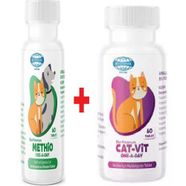 Yavru  Kediler  İçin  Vitamin  Ve Biyo Methio " Cat Vit 60 Tablet + Biyo Methio 60 Tablet)