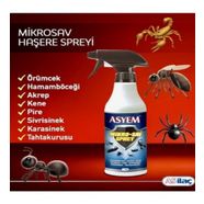 Asyem Mikro Sav Sprey (Kene- Hamam Böceği - Akrep - Örümcek- Pire -Sivrisinek -Karasinek -Tahtakurusu ) ınsektisit 500 ML