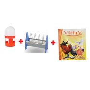 Güvercin Vitamini Vittav 100 gr (vitamin- mineral) +Güvercin Suluğu 1 Litre + 15 Cm Güvercin Yemlik