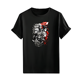 Anime Karakter Tarzı Baskılı Oversize Unisex Tişört