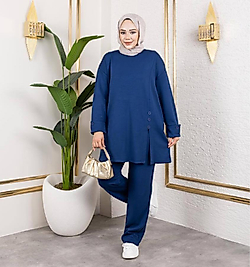 DÜZ DÜĞMELİ MODEL LACİVERT TAKIM