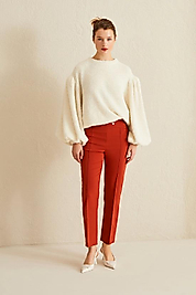 JUS DE POMMES BRICK COLOR TROUSERS