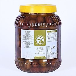 MİLAS YÖRESİ DOĞAL SALAMURA ÇİZİK YEŞİL ZEYTİN 1KG