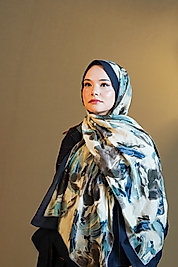 Desenli Pamuk İpek Şal