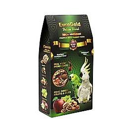 EuroGold Deluxe Blend Meyveli ve Kuruyemişli Papağan Yemi (650 g)