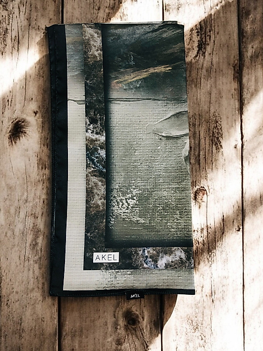 Akel Digital Kristal Eşarp  Pastel  Desen