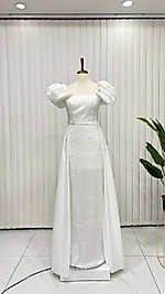 Kardelen Beyaz Abiye