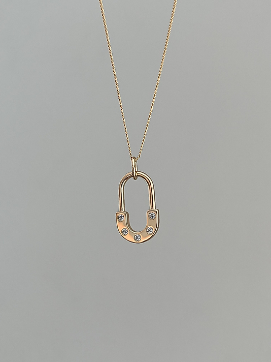 Xuping Rose-Gold Taş Detaylı Kolye