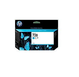 HP 728 130-ml Cyan DesignJet Ink Cartridge