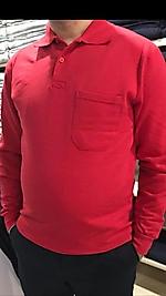 STAR SWEAT İÇİ POLARLI 2 İPLİK POLO YAKALI Kırmızı