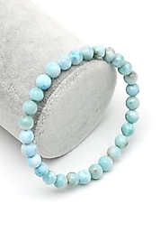 Larimar Doğal Taş Bileklik 6 mm Küre