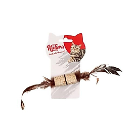 Natura Tüylü Diş Kaşıma Kedi Oyuncağı (25 cm)