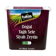 Tukaş Siyah Zeytin 800 gr Doğal Yağlı Sele XL-L 201-260