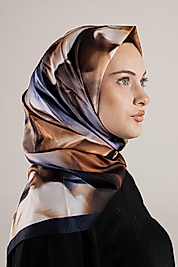 DESENLİ FRANSIZ İPEĞİ EŞARP DESEN-1