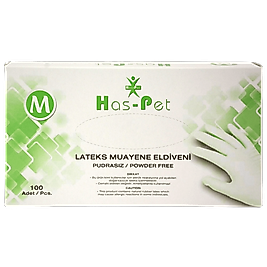 Haspet Vinil Pudrasız Eldiven 100 Lü M