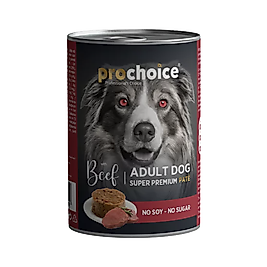 Prochoice Sığır Etli Şekersiz Yetişkin Köpek Konserve Maması (400 g)
