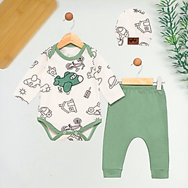 Uçak Şapkalı 3 Parça Takım