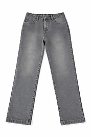 6-10 Yaş Erkek Çocuk Gri Dar Paça Kot Pantolon