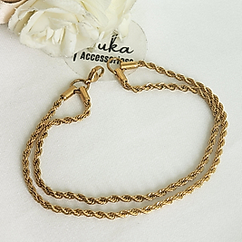 2'Li Burgu  Celik Bileklik 23 cm