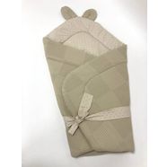 Kapiçino/Puantiye Desenli Bebek Kundak