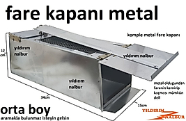 FARE KAPANI ORTA BOY KUŞ KAPANI KOMPLE METAL KALIN BÜYÜK YEMTAK MODEL CANLI YAKALAMA