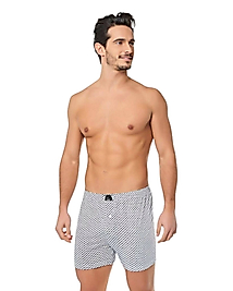 Gümüş Erkek Penye Boxer Şort Empirme Renk