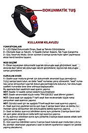 Dijital Dokunmatik Kol Saat Pembe Kız Çocuk Slikon Kordon Bileklik Su Geçirmez