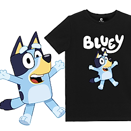 Bluey Tasarım Baskılı Çocuk Tişört