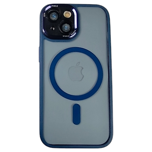 APPLE 15 MAGSAFE LENS KORUMALI METAL TUŞLU KAVÇUK ÇERCEVE KILIF