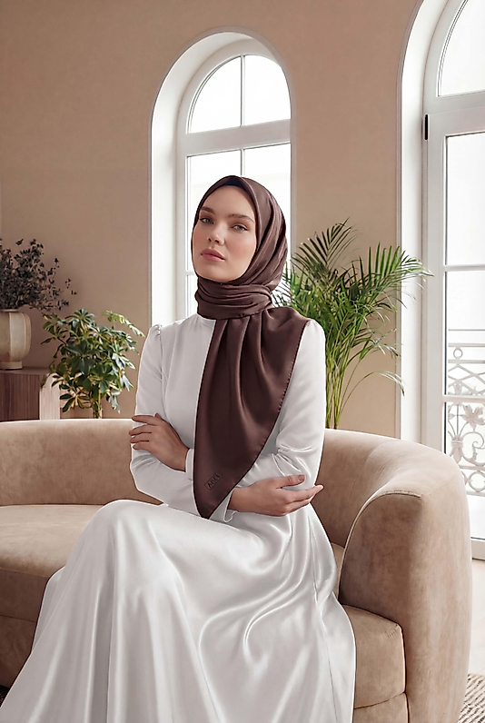 Düz Kristal Kumaş Eşarp - Kaymaz, Şık, Tok Duran | Günlük & Abiye Uyumlu