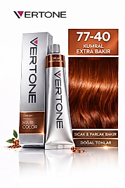 VERTONE SAÇ BOYASI 60 ML. (77-40 KUMRAL EXTRA BAKIR)