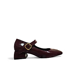 Feles Coquette Bordo Topuklu Ayakkabı 058-510