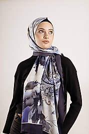 FLOOR İPEK ŞAL İTALYAN DİKİŞİ DESEN-1