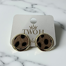 Kahverengi Puantiyeli Küpe