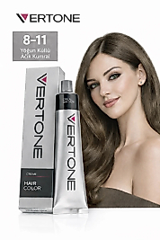VERTONE SAÇ BOYASI 60 ML. (8-11 YOĞUN KÜLLÜ AÇIK KUMRAL)